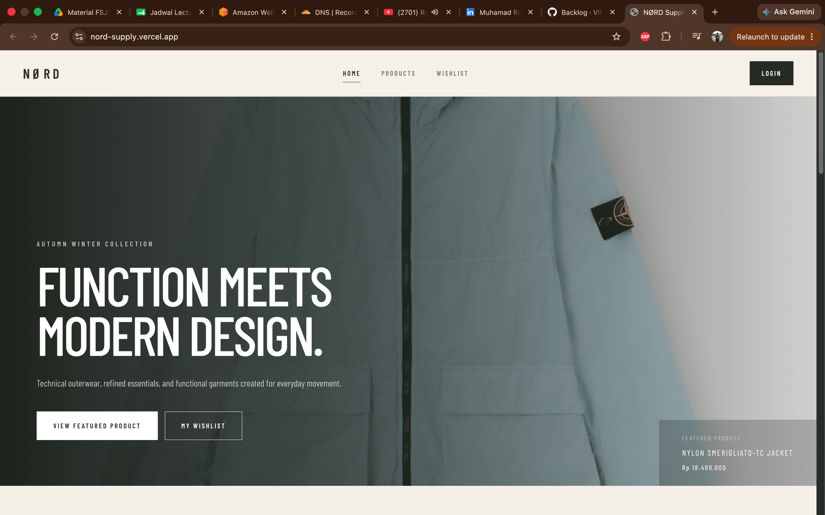 NØRD — E-Commerce Web Application project screenshot