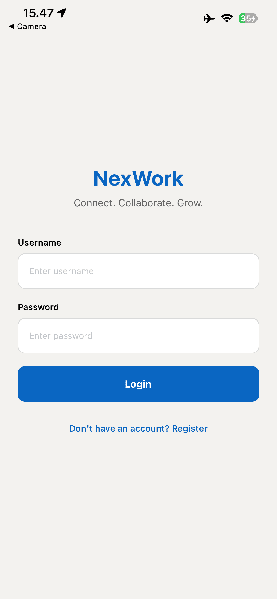 NexWork — Social Media Mobile Application screenshot 1